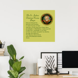 St. Andrew Christmas Novena Prayer Poster