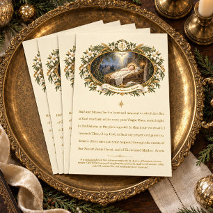 St. Andrew Christmas Novena Vintage Nativity Postcard