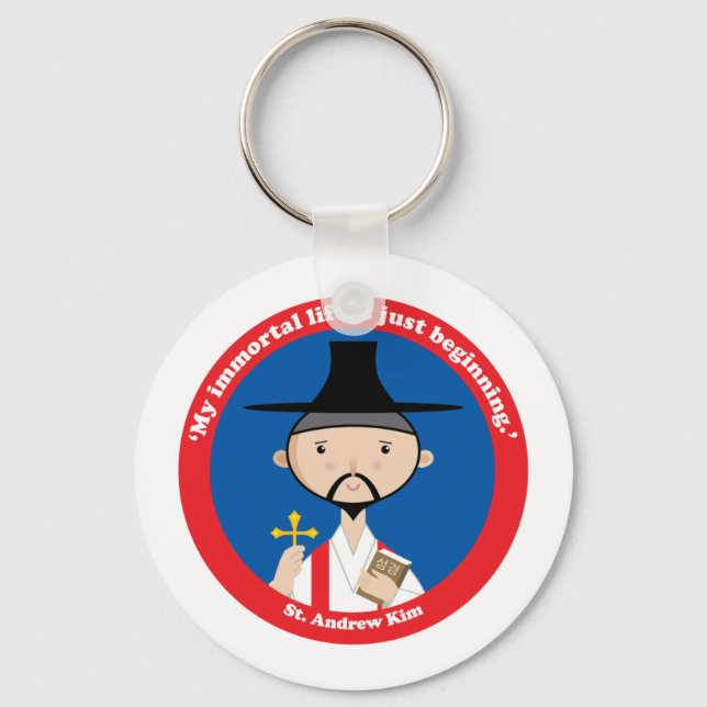 St. Andrew Kim Key Ring (Front)