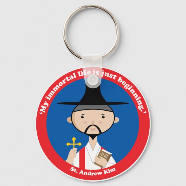 St. Andrew Kim Key Ring (Front)
