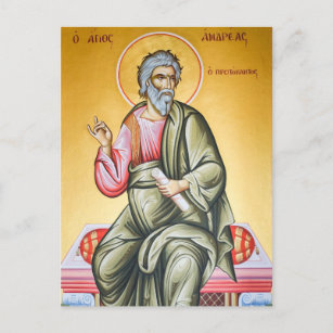 St. Andrew Orthodox Christian Icon Postcard