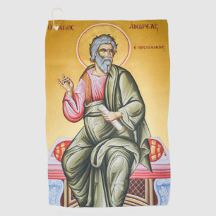 St. Andrew Patron  Fishermen Golfers Scotland Golf Towel