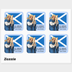 St. Andrew the Apostle and the Flag of Scotland Square Sticker