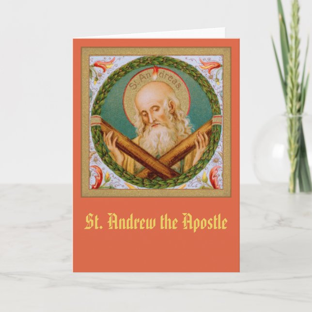 St. Andrew the Apostle (JMAS 02) Blank Greeting Card (Front)