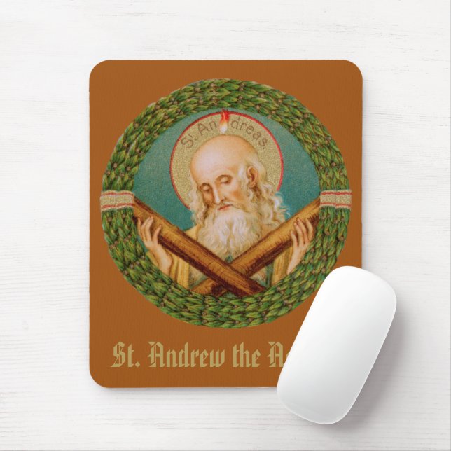 St. Andrew the Apostle (JMAS 02) Mouse Mat (With Mouse)