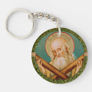 St. Andrew the Apostle (JMAS 02) Round Acrylic Key Ring