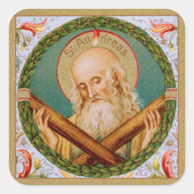 St. Andrew the Apostle (JMAS 02) Square Sticker (Front)