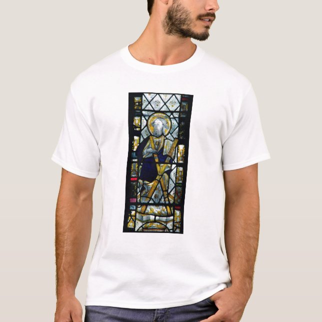 St. Andrew with Saltire Cross, British T-Shirt (Front)