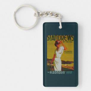 St. Andrews Algonquin Vintage PosterEurope Key Ring