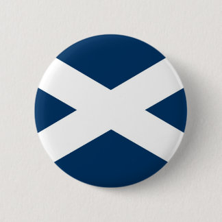 St Andrews Cross 6 Cm Round Badge