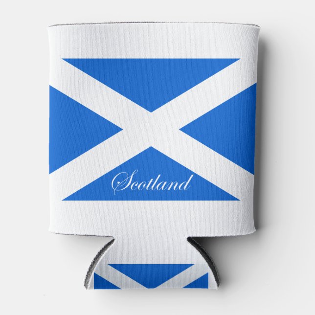 St-Andrews-Cross (Saltire) Flag Scotland Can Cooler (Front)