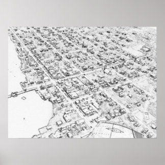 St. Andrews, New Brunswick Aerial Poster
