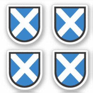 St. Andrew's Shield - 4 Up - Contour Cut