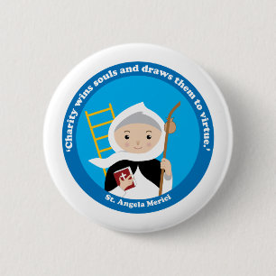 St. Angela Merici 6 Cm Round Badge