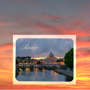 St. Angelo Bridge, St. Peter's Basilica, Rome Magnet