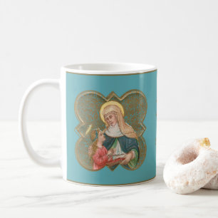 St. Anne and the BVM in a Barbed Quatrefoil (BK67) Coffee Mug