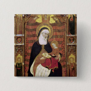 St. Anne and the Virgin 15 Cm Square Badge