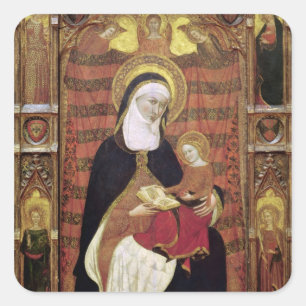 St. Anne and the Virgin Square Sticker