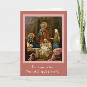 St. Anne Joachim Nativity of Virgin Mary Card