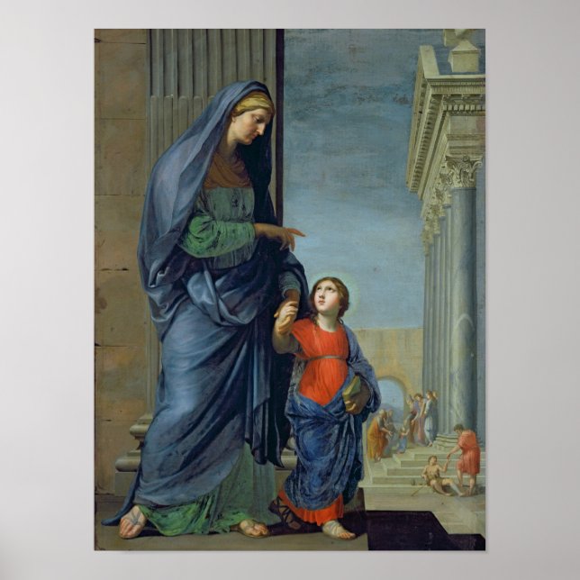 St. Anne Leading the Virgin to the Temple Poster (Front)