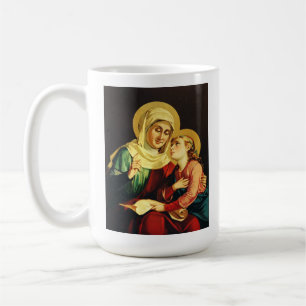 St. Anne Teaching the Virgin Mary Sacred Art Coffee Mug