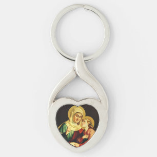 St. Anne Teaching the Virgin Mary Sacred Art Key Ring