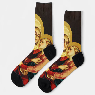 St. Anne Teaching the Virgin Mary Sacred Art Socks