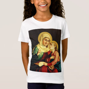 St. Anne Teaching the Virgin Mary Sacred Art T-Shirt