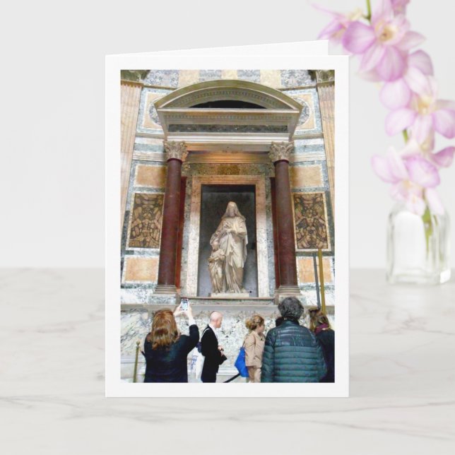 St. Anne & the Blessed Virgin, the Pantheon, Rome Card (Orchid)