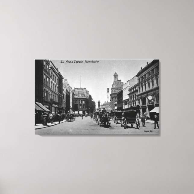 St. Ann's Square, Manchester, c.1910 Canvas Print (Front)