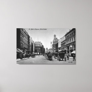 St. Ann's Square, Manchester, c.1910 Canvas Print