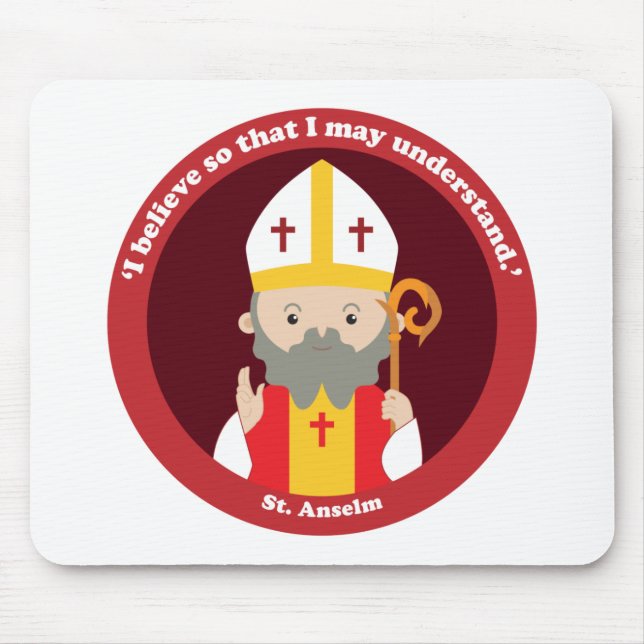 St. Anselm Mouse Mat (Front)