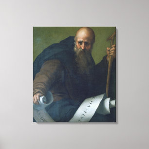 St. Anthony Abbot (c.251-356) c.1518-19 (oil on ca Canvas Print