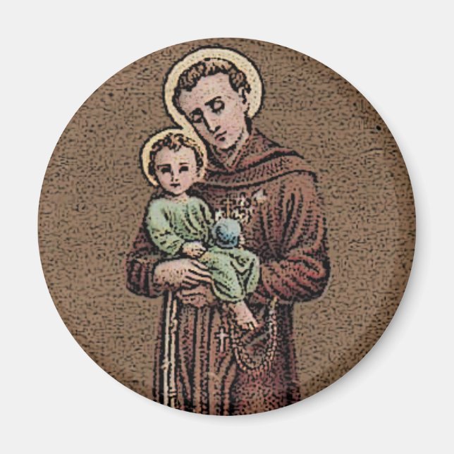 St. Anthony & Baby Jesus Magnet (Front)