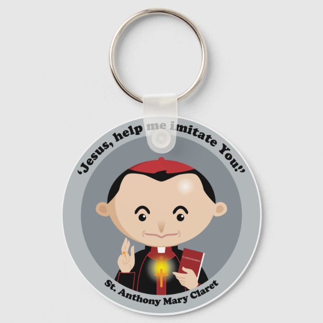 St. Anthony Mary Claret Key Ring (Front)