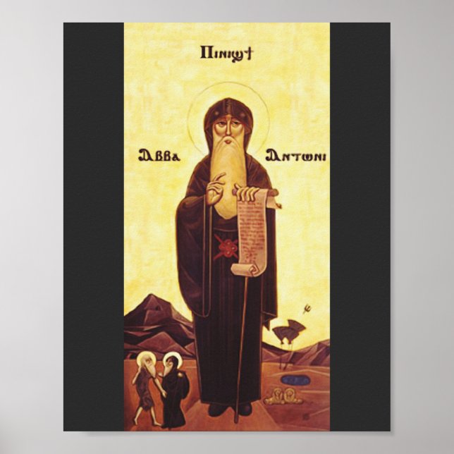 St. Anthony of Egypt The Eternal Ascetic Art Poster (Front)