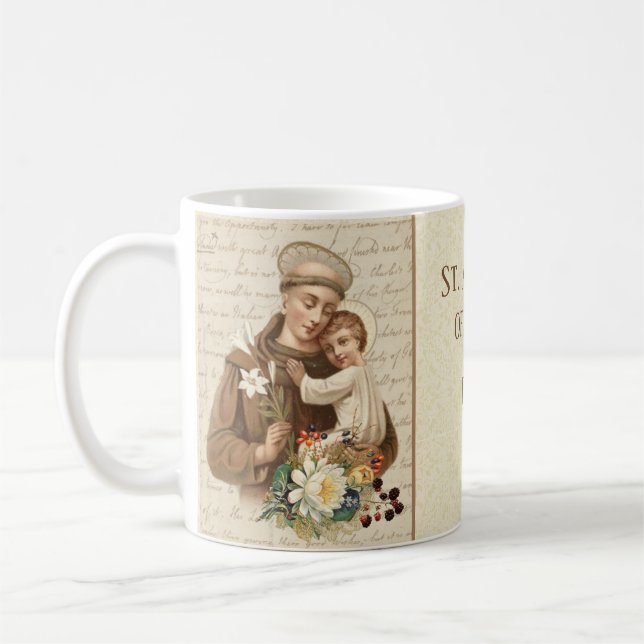 St. Anthony of Padua Baby Jesus Coffee Mug (Left)
