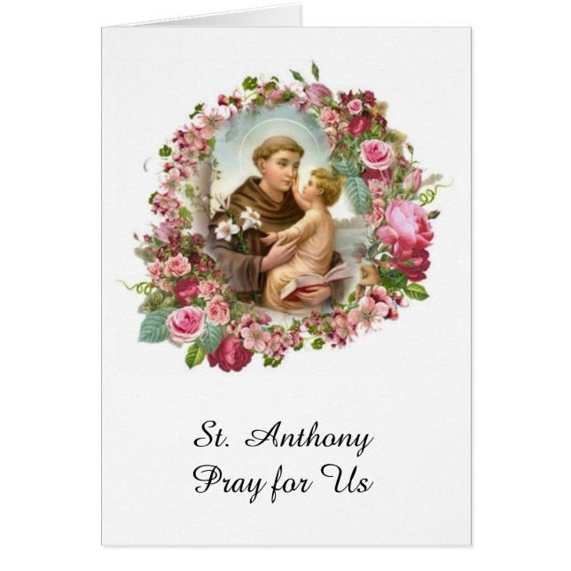 St. Anthony of Padua Baby Jesus Roses (Front)