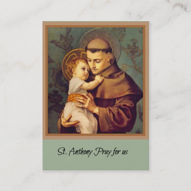 St. Anthony of Padua Holy Cards (Front)