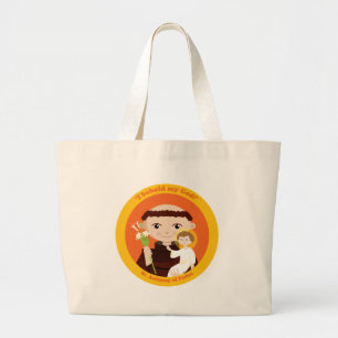 St. Anthony of Padua Large Tote Bag