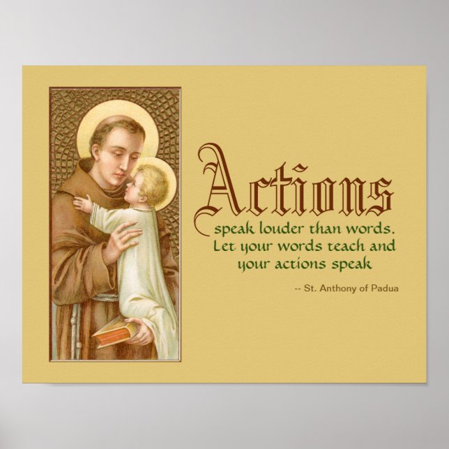 St. Anthony of Padua & the Christ Child (JM 05) Poster (Front)