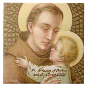 St. Anthony of Padua & the Christ Child (JM 05) Tile