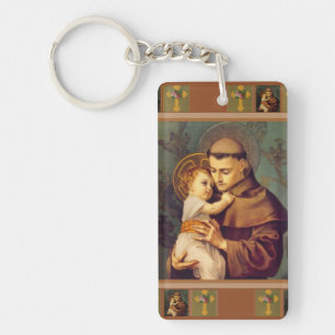 St. Anthony of Padua with Baby Jesus Key Ring