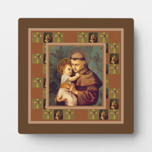 St. Anthony of Padua with Baby Jesus Plaque