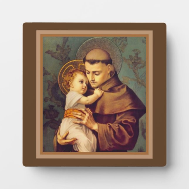 St. Anthony of Padua with Baby Jesus Plaque (Front)