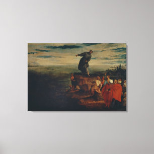 St. Anthony Preaching to the Fish, c.1580 Canvas Print