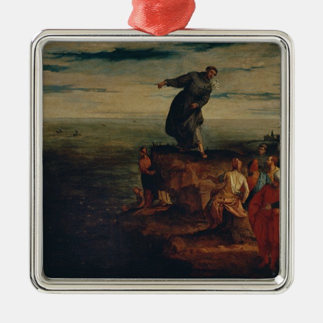 St. Anthony Preaching to the Fish, c.1580 Metal Tree Decoration (Front)