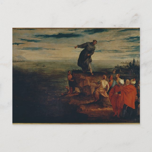 St. Anthony Preaching to the Fish, c.1580 Postcard (Front)