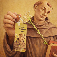 St. Anthony Religious Catholic Funny Keychain