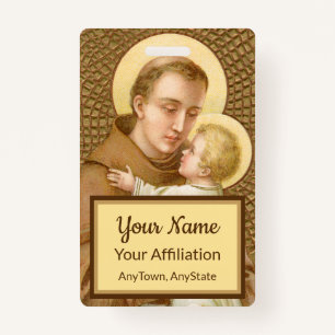 St. Anthony & the Christ Child (JM 05; Style 2) ID Badge